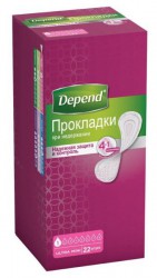 Прокладки женские, Depend (Депенд) №22 ультра мини