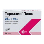 Торвазин Плюс, капсулы 20 мг+10 мг 90 шт