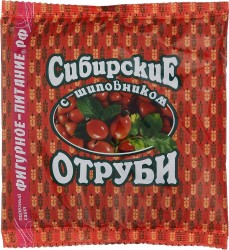 Отруби 200 г Сибирские пшеничные шиповник