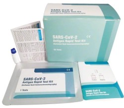 Экспресс-тест на антиген коронавируса, Leccurate (Леккурате) 1 шт SARS-CoV-2 Аntigen Rapid Test Kit (Colloidal Gold Immunochromatography) вариант исполнения 5 набор реагентов для ИХА определения антигена коронавируса с применением коллоидного золота (в образцах из зева и носоглотки) тест-полоска 25 шт + зонд 25 шт + буфер 2 мл 2 шт + инс