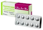 Роксатенз-инда, таблетки покрытые пленочной оболочкой 1.25 мг+4 мг+20 мг 30 шт
